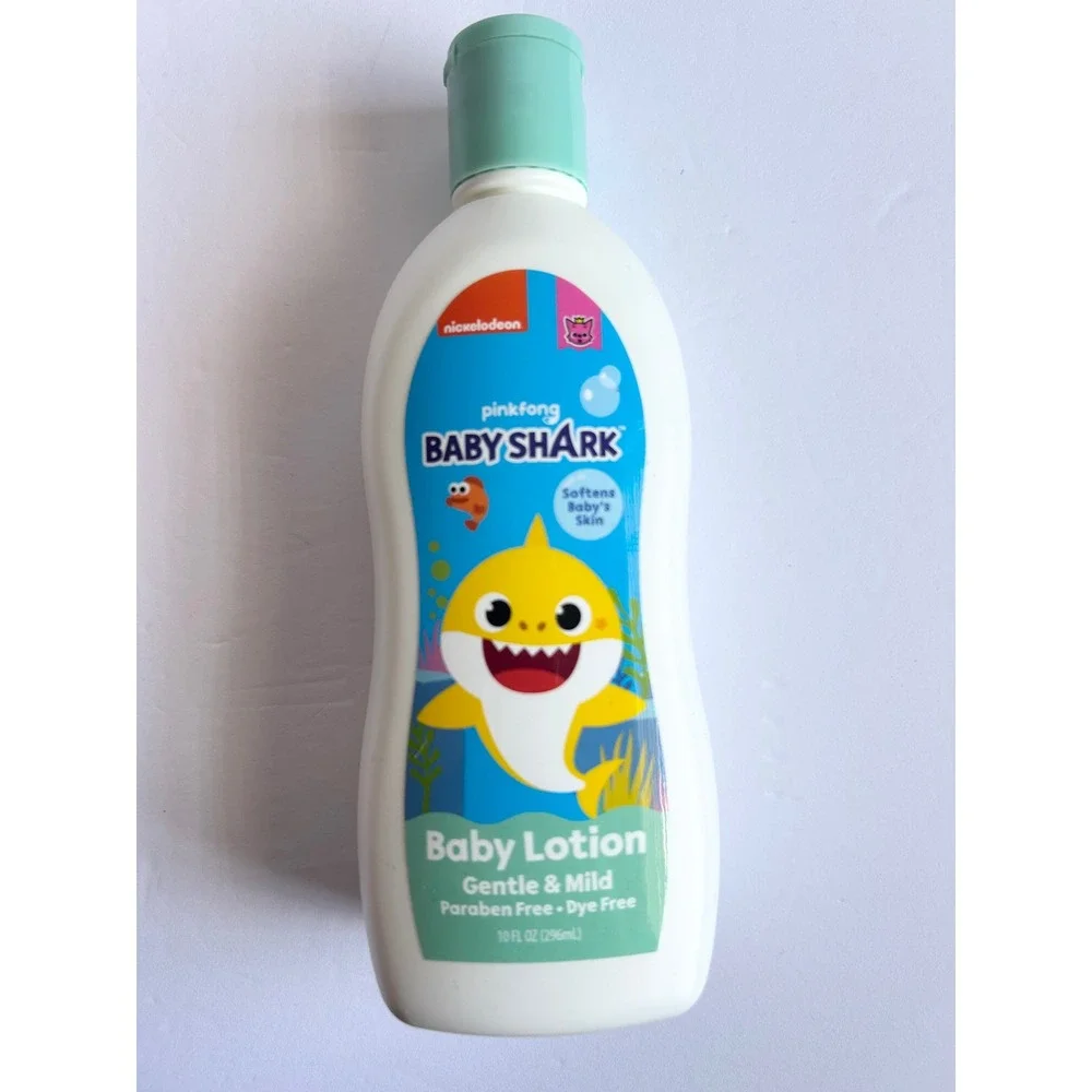 Pinkfong Baby Shark 3pc Set Baby Lotion Shampoo & Wash 10oz Paraben Free New